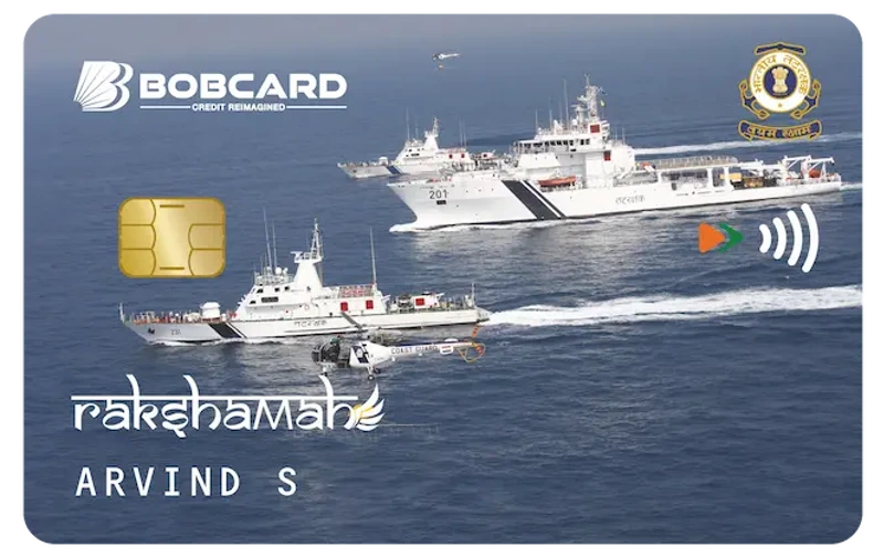 Indian Coast Guard RAKSHAMAH BOBCARD credit card