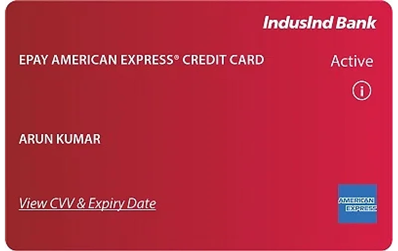 IndusInd Bank ePay American Express Credit Card